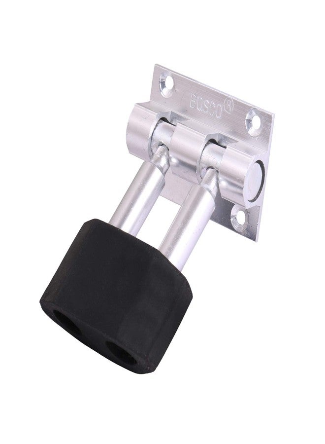 BOSCO Aluminium Door Stopper with Rubber Tip & Screw Heavy Duty Door Holder for Home, Office & Bathroom Non-Slip Door Stop for Wooden, Tile, Carpet & Laminated Floors Wall Protector & Noise Reducer - Image 4